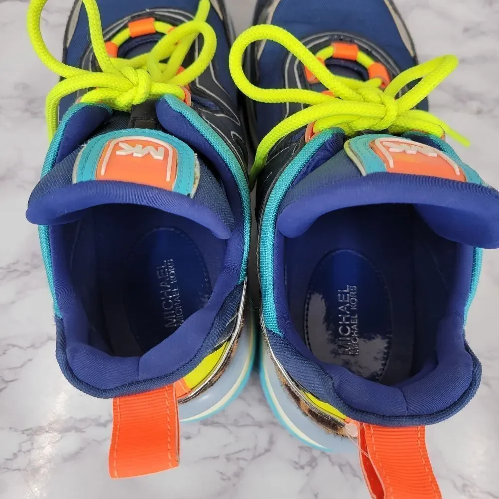 Michael Kors Women’s Olympia Lux Trainer Sneakers Multi Colored Sapphire